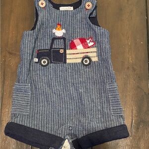 Mud Pie Navy Striped Kids Romper